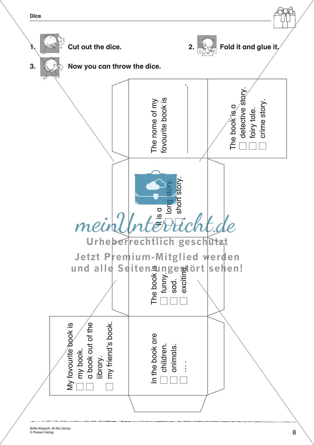 Wortschatzarbeit: At the Library Preview 10
