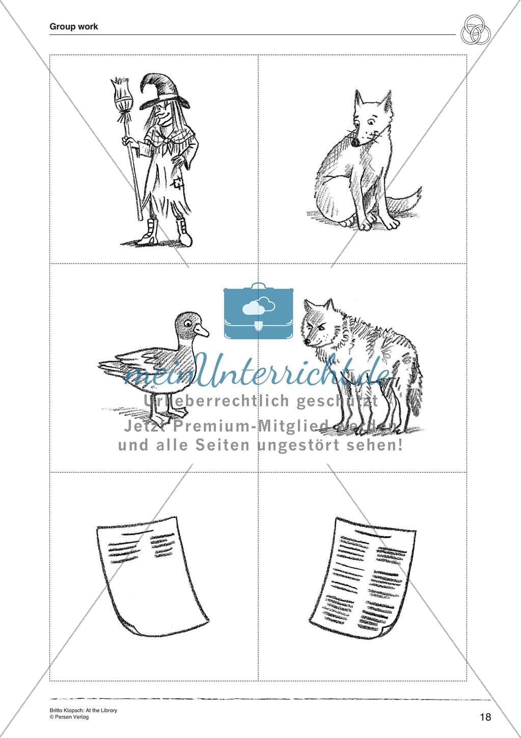 Wortschatzarbeit: At the Library Preview 20