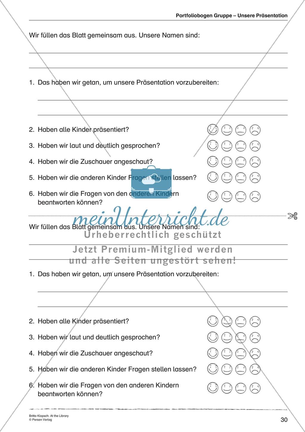 Wortschatzarbeit: At the Library Preview 32
