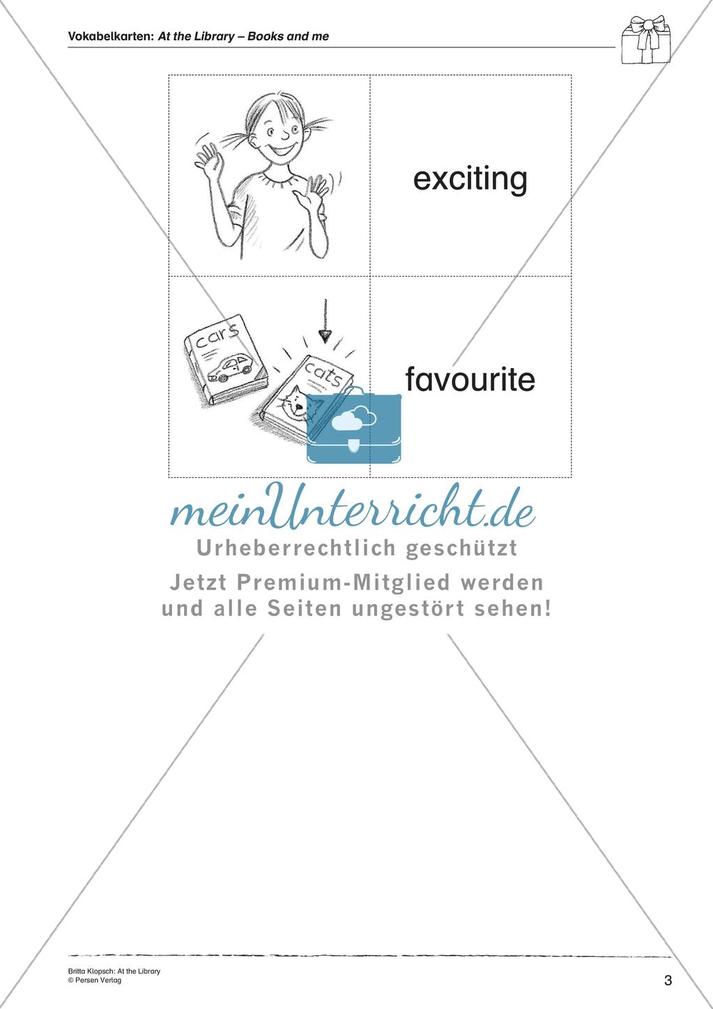 Wortschatzarbeit: At the Library Preview 5