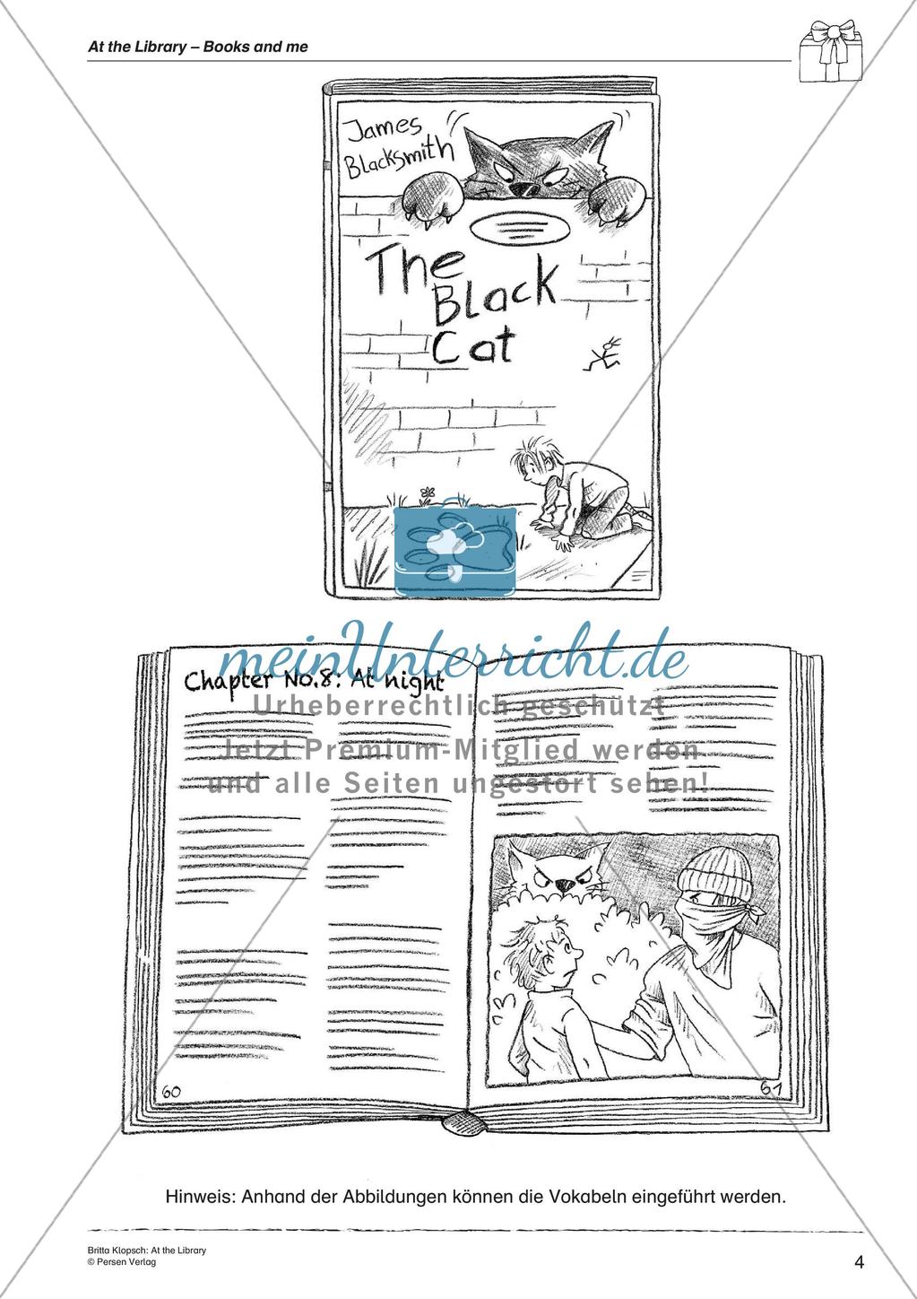 Wortschatzarbeit: At the Library Preview 6