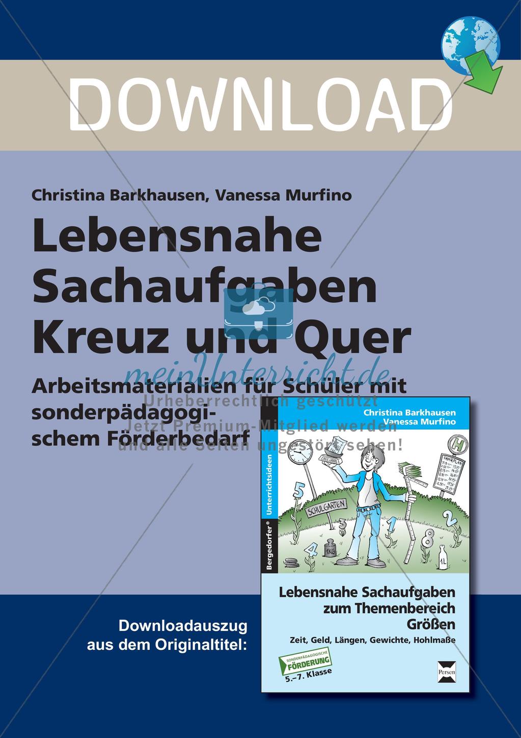 Gemischte Sachaufgaben Preview 1