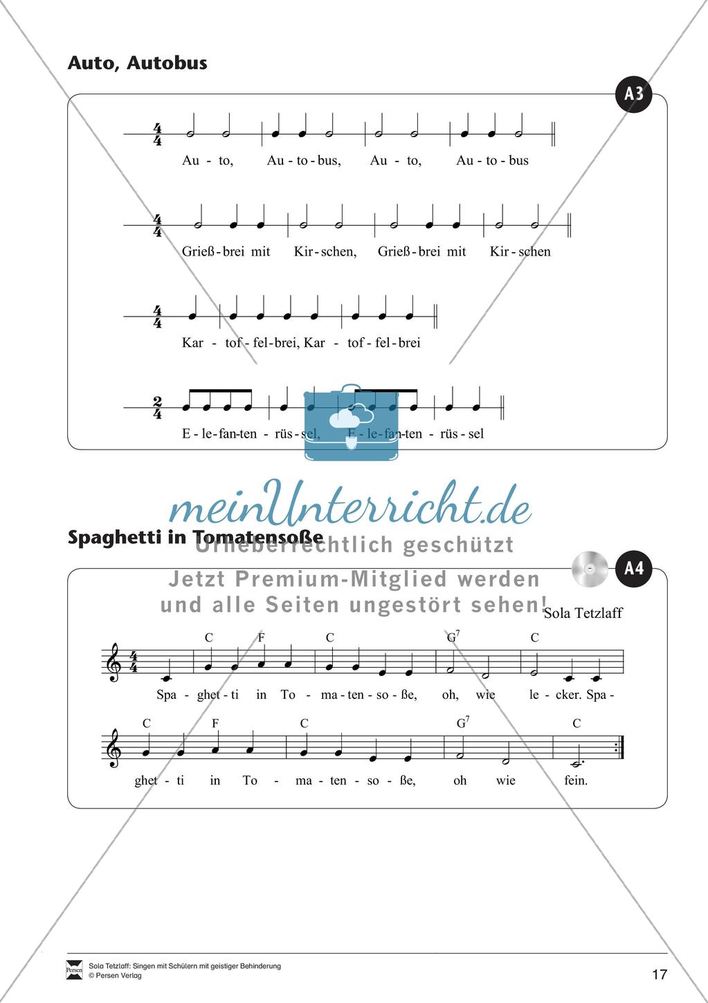 Singen im Förderbereich