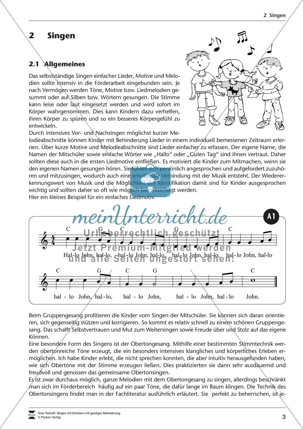 Singen im Förderbereich