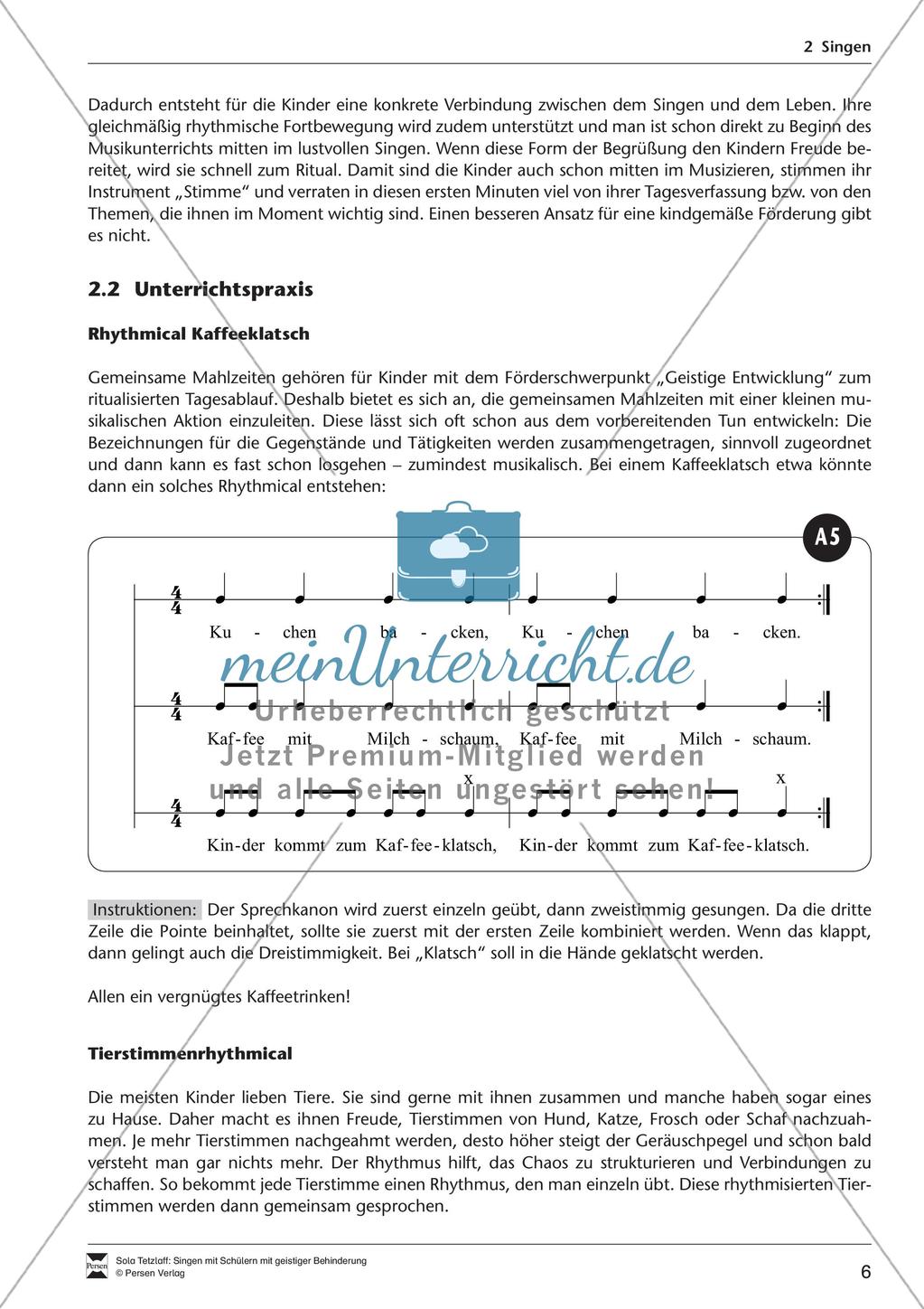 Singen im Förderbereich