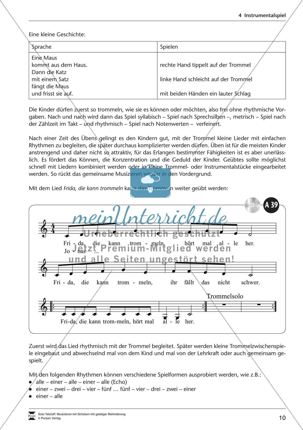Musizieren im Förderbereich