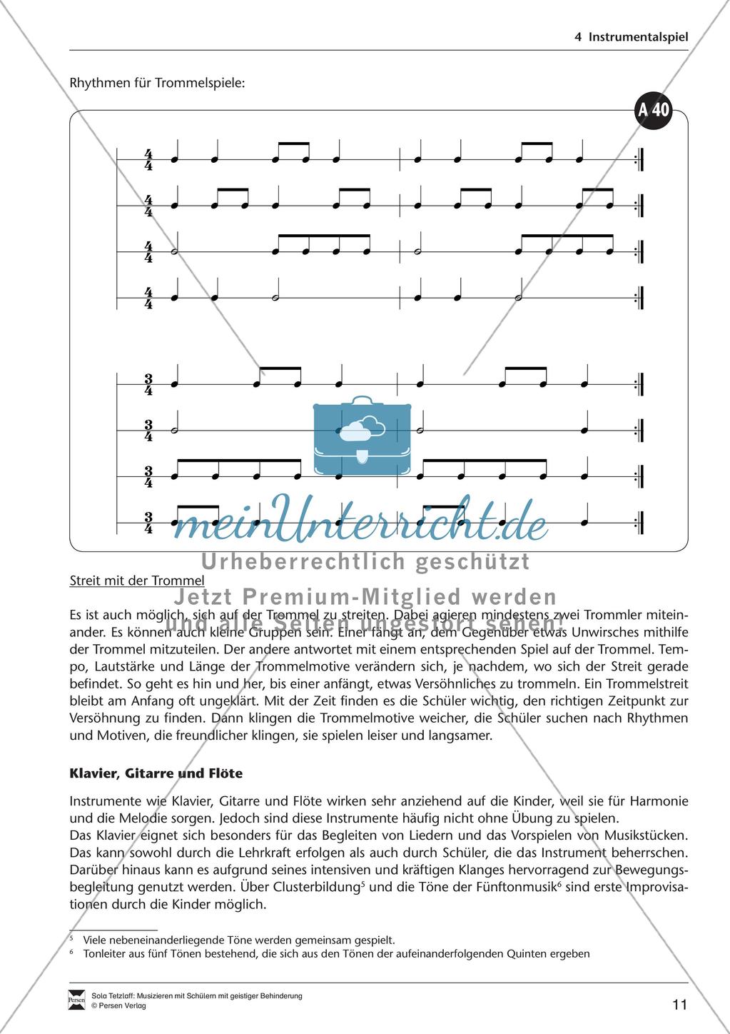 Musizieren im Förderbereich