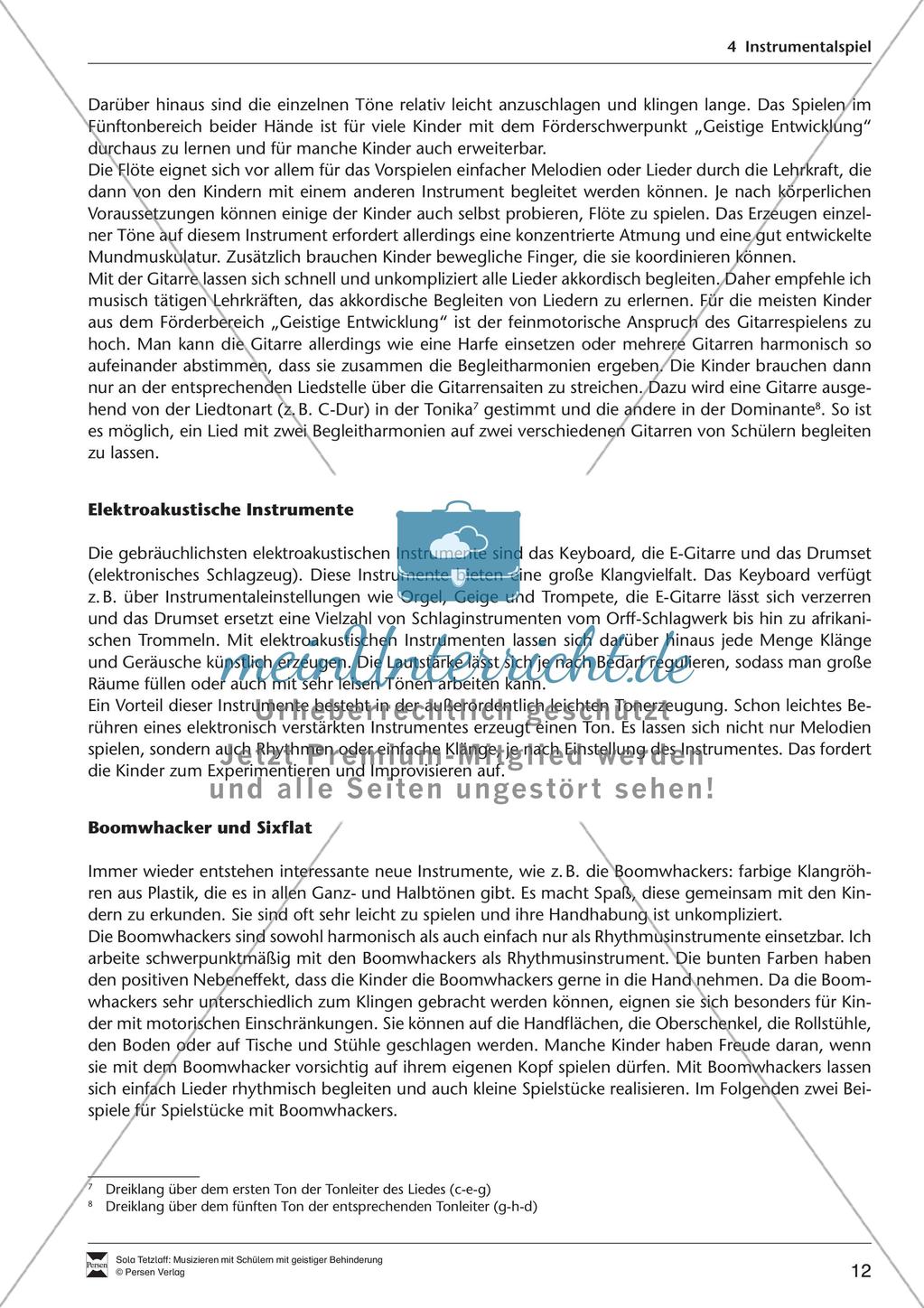 Musizieren im Förderbereich