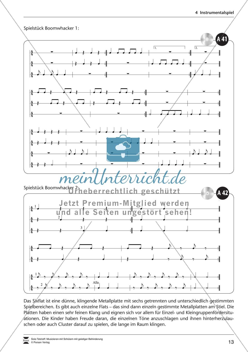 Musizieren im Förderbereich