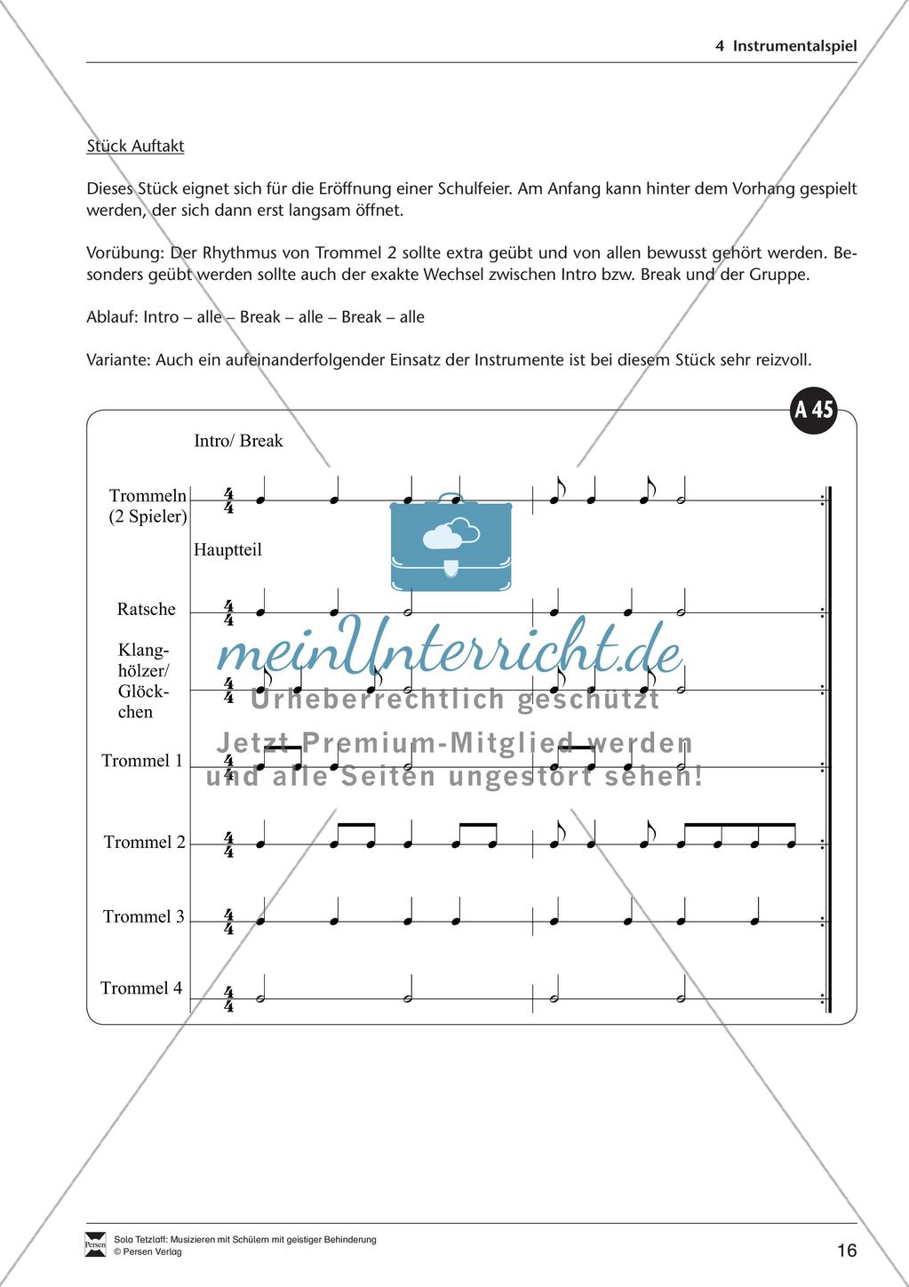 Musizieren im Förderbereich