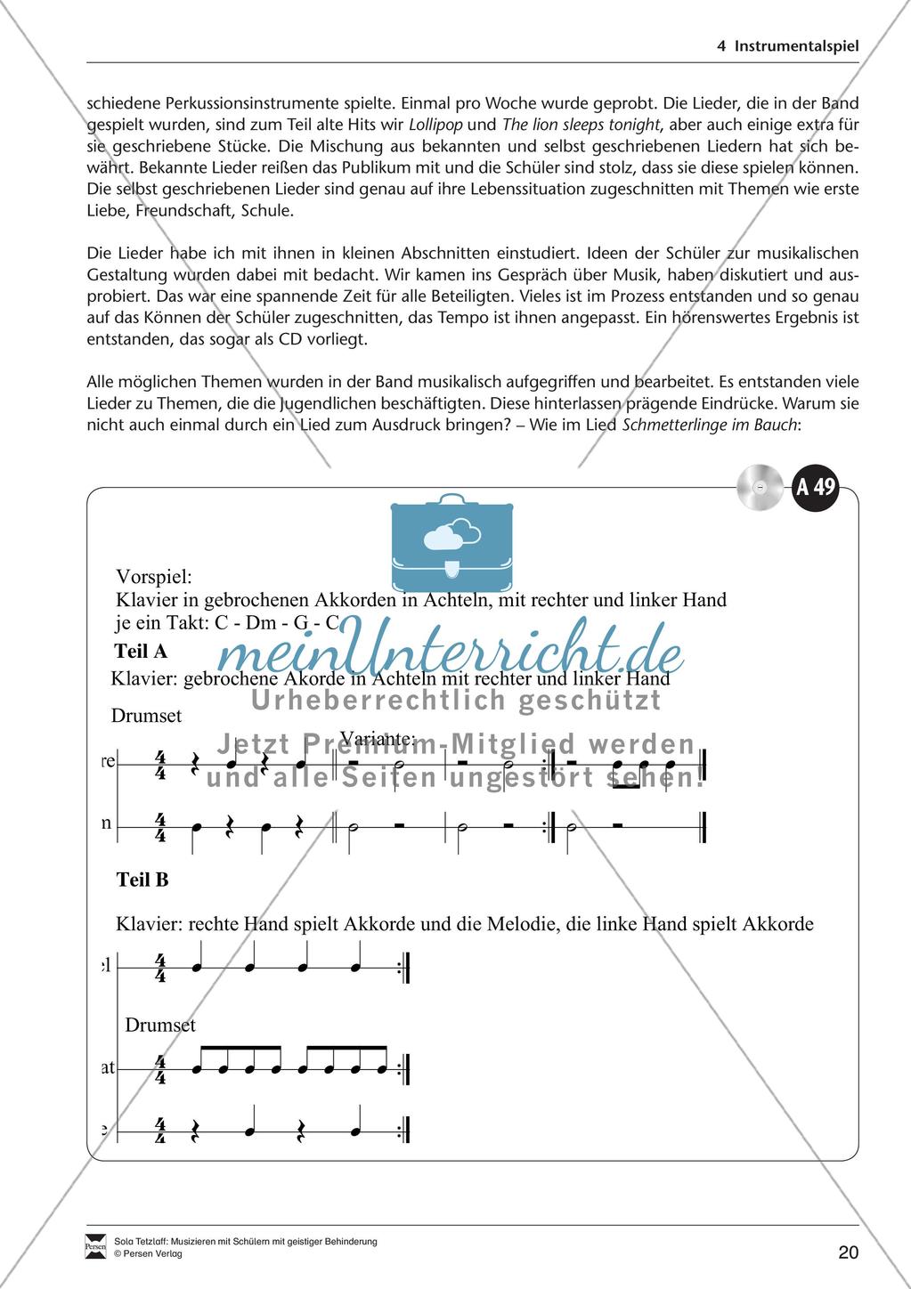 Musizieren im Förderbereich