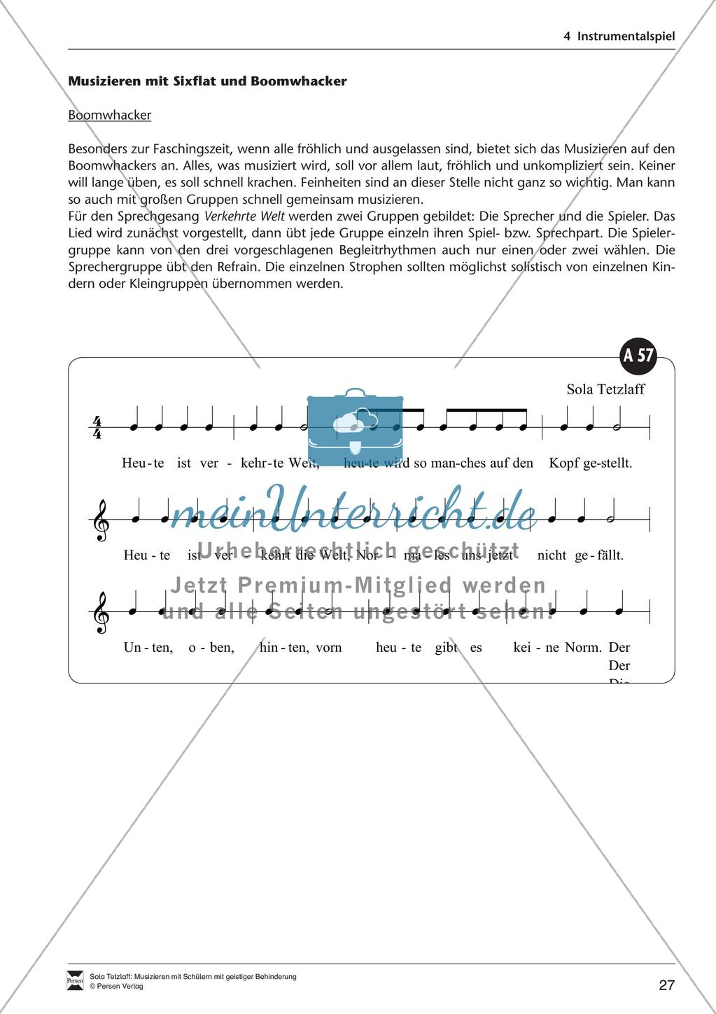 Musizieren im Förderbereich