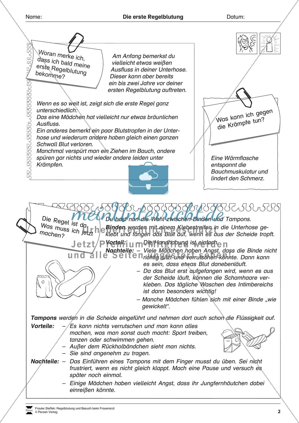 Vermittlung lebenspraktischer Kompetenzen: Regelblutung Preview 4
