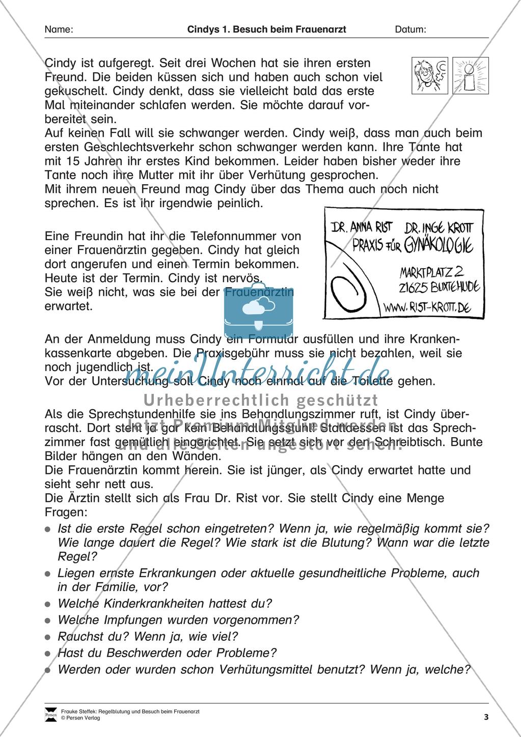 Vermittlung lebenspraktischer Kompetenzen: Regelblutung Preview 5
