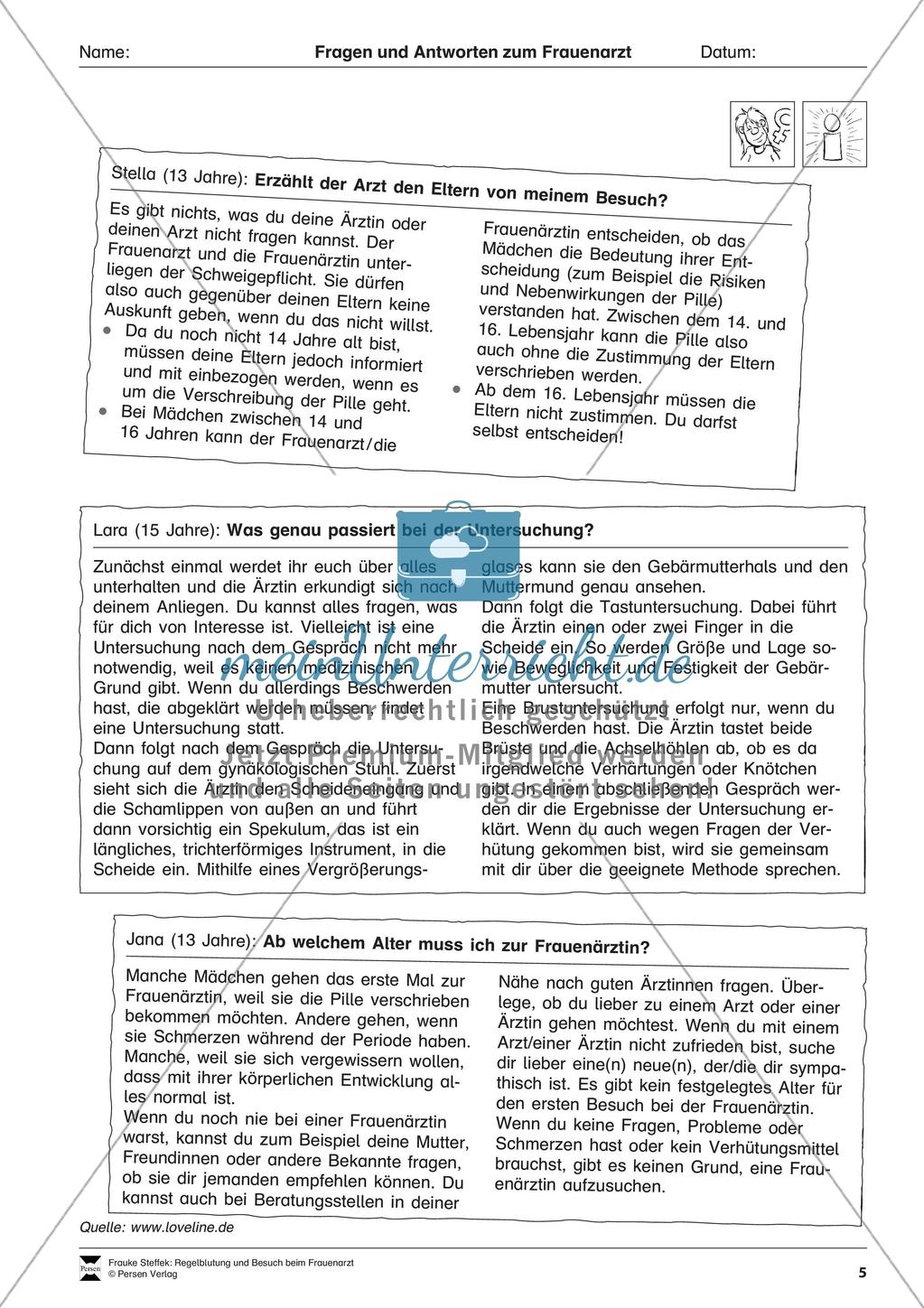 Vermittlung lebenspraktischer Kompetenzen: Regelblutung Preview 7