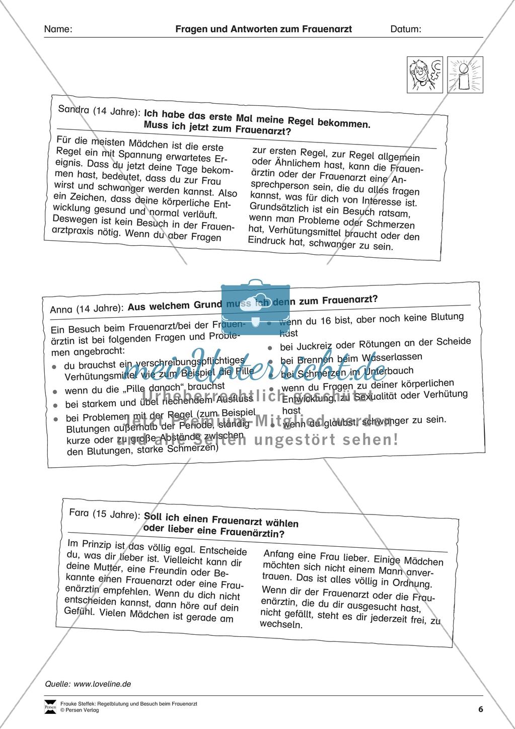 Vermittlung lebenspraktischer Kompetenzen: Regelblutung Preview 8