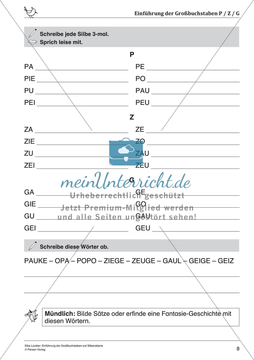 Schreiben von Großbuchstaben auf Silbenebene Preview 10