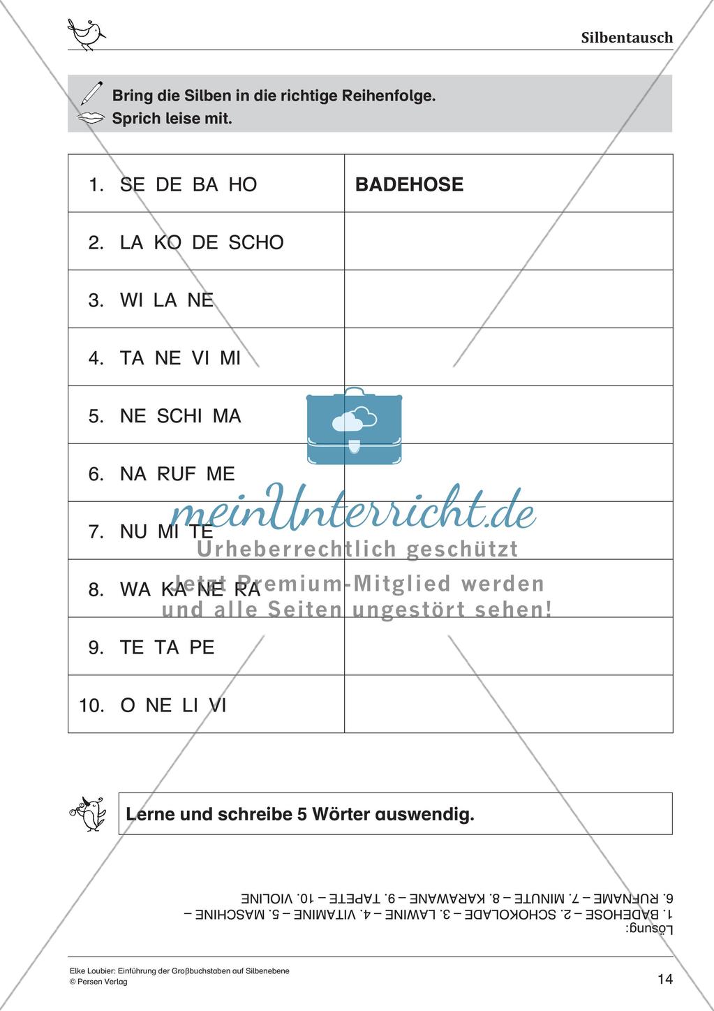 Schreiben von Großbuchstaben auf Silbenebene Preview 16