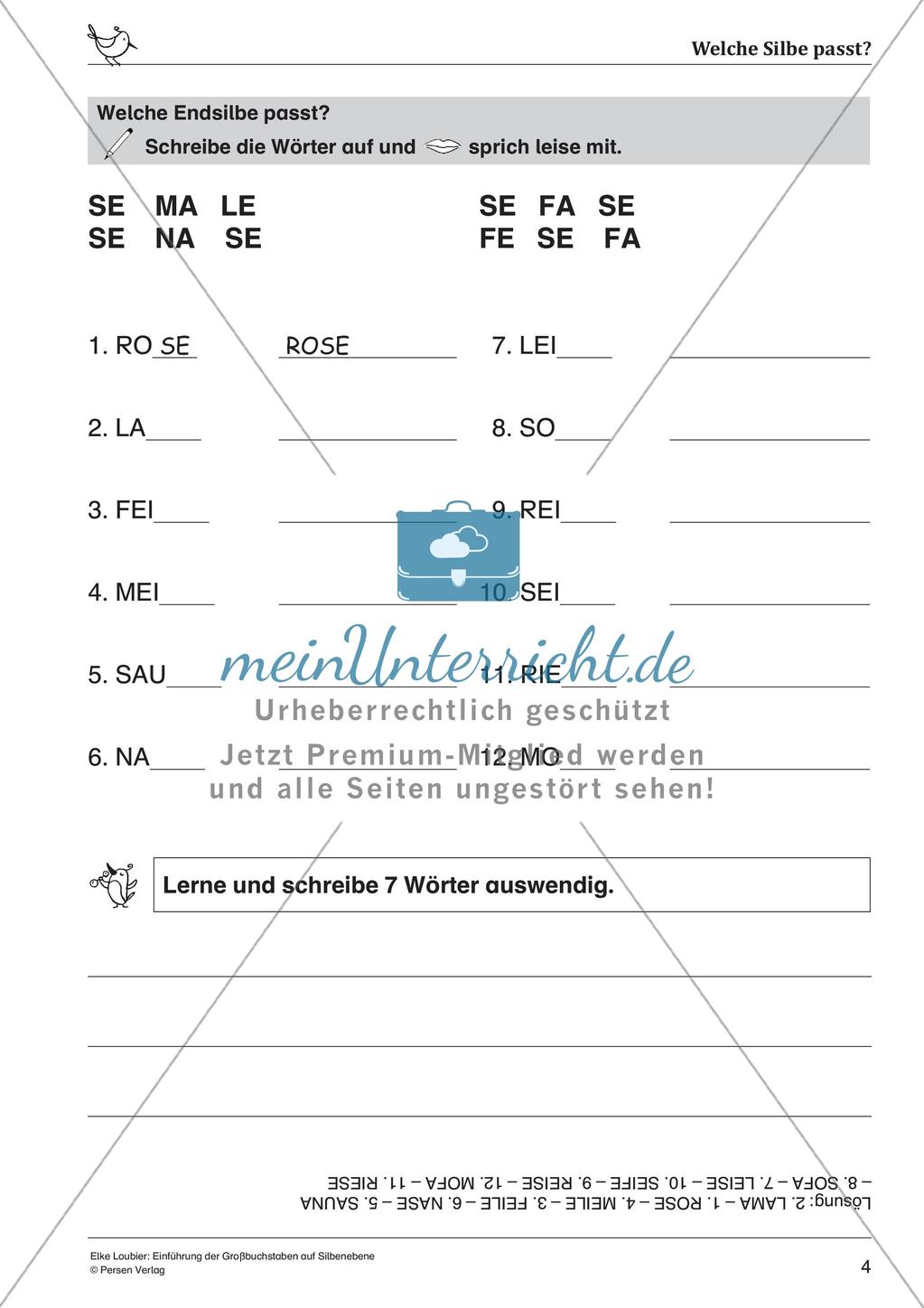 Schreiben von Großbuchstaben auf Silbenebene Preview 6