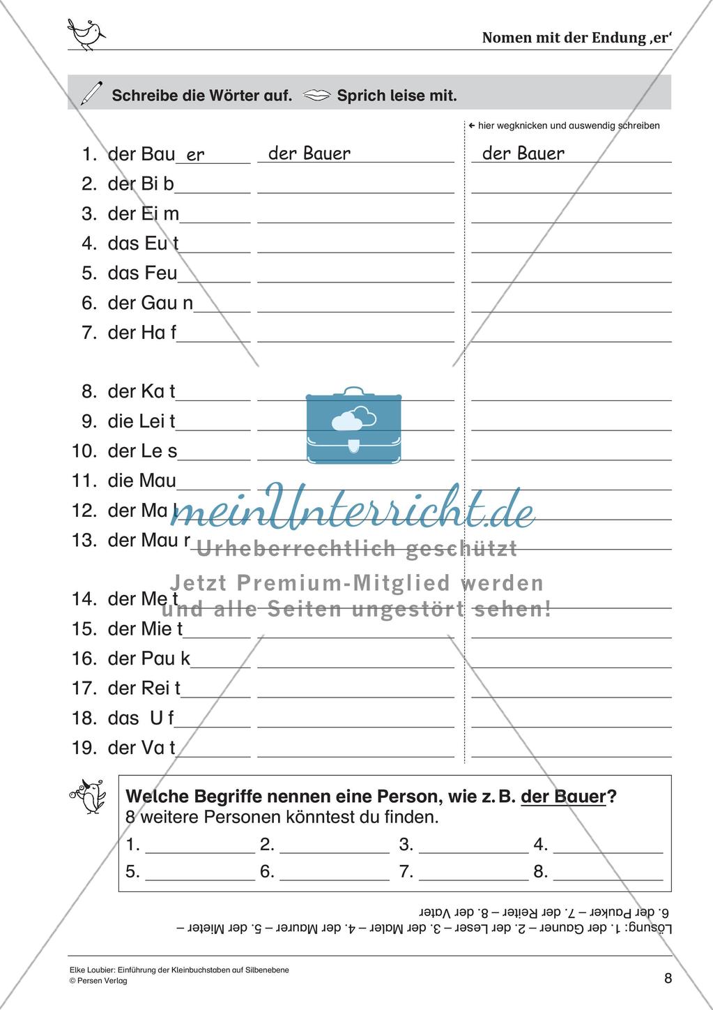 Einführung der Kleinbuchstaben auf der Silbenebene Preview 10