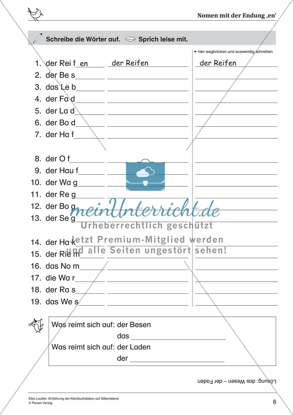 Einführung der Kleinbuchstaben auf der Silbenebene Preview 8