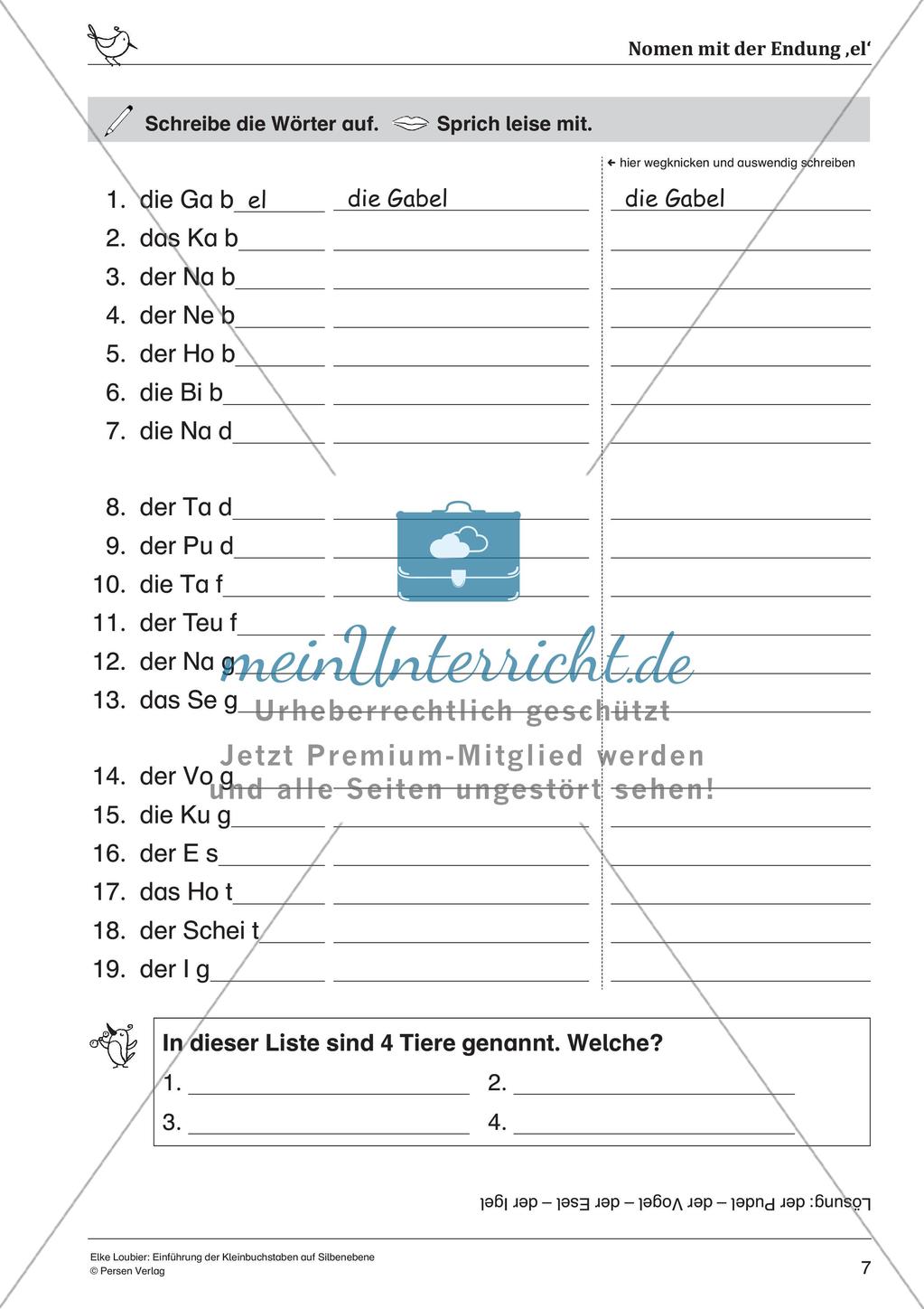 Einführung der Kleinbuchstaben auf der Silbenebene Preview 9