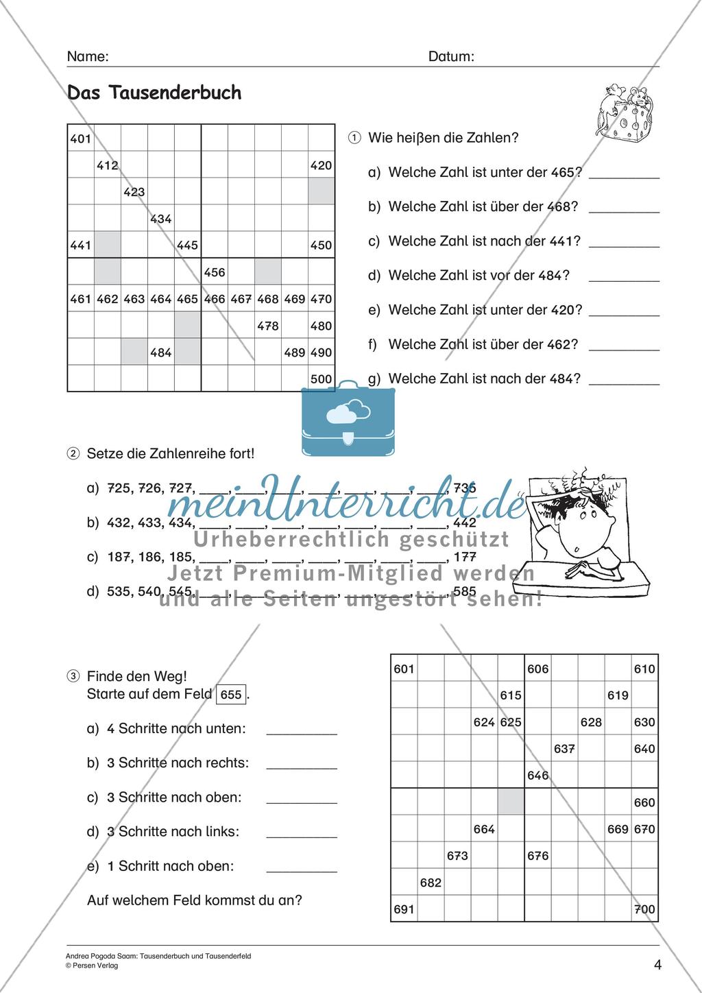 Tausenderbuch und Tausenderfeld Preview 5