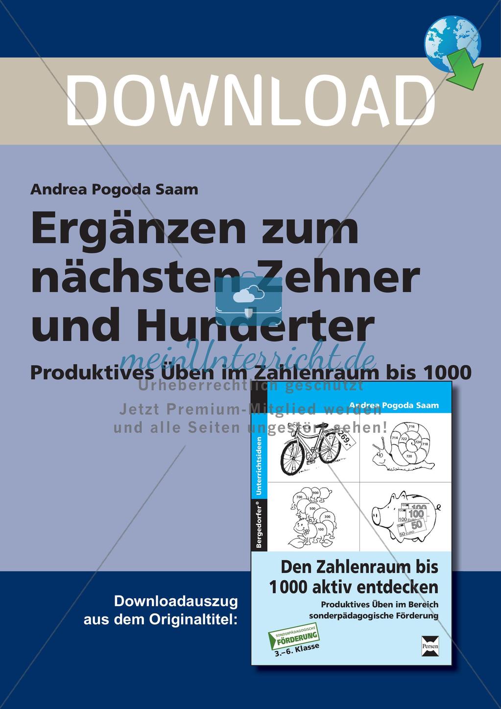 Ergänzung zum nächsten Zehner und Hunderter Preview 1
