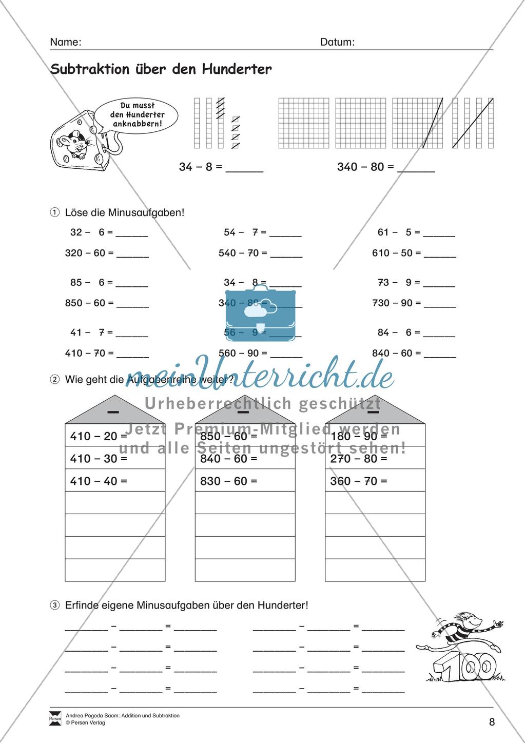 Addition und Subtraktion Preview 10