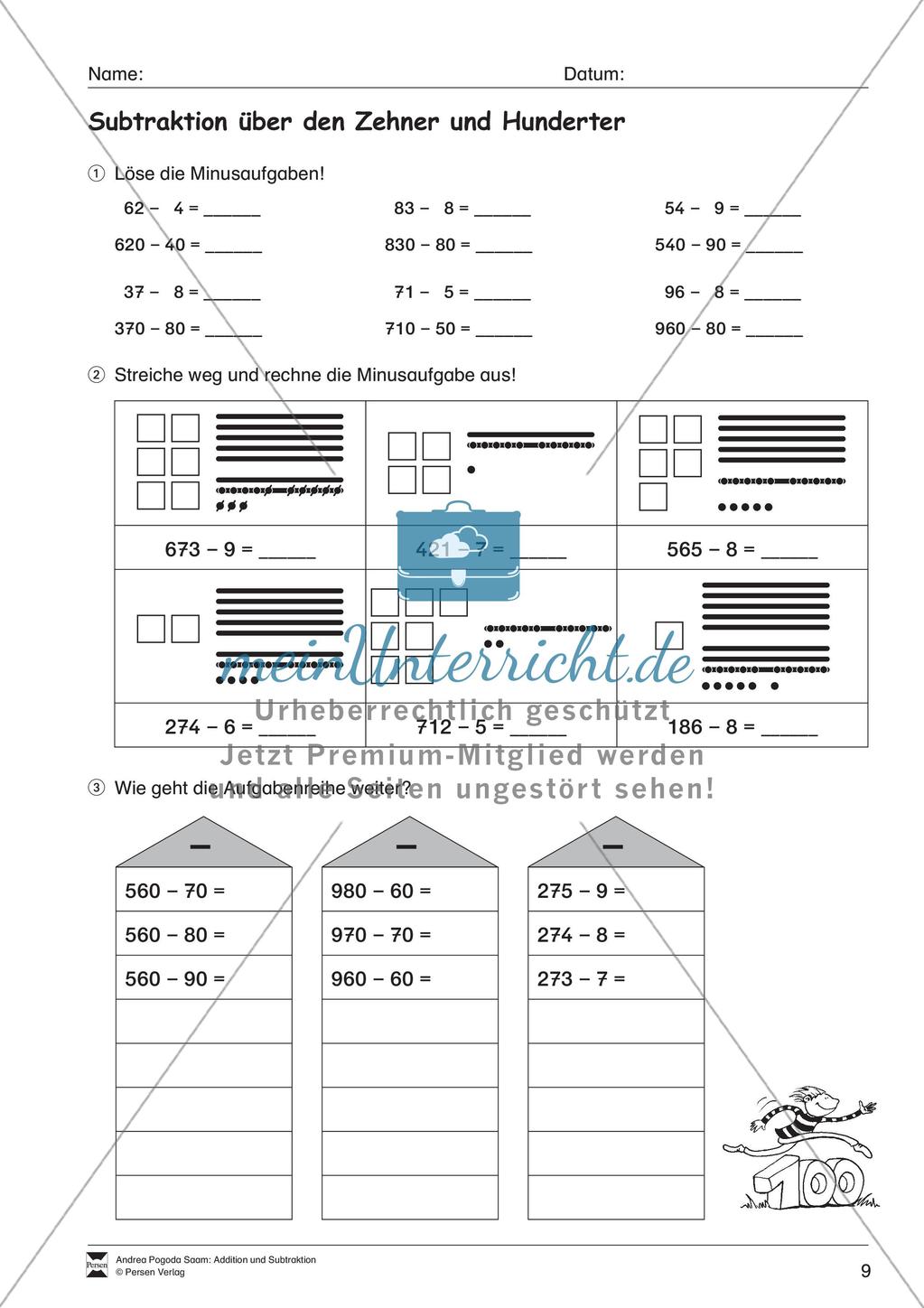 Addition und Subtraktion Preview 11