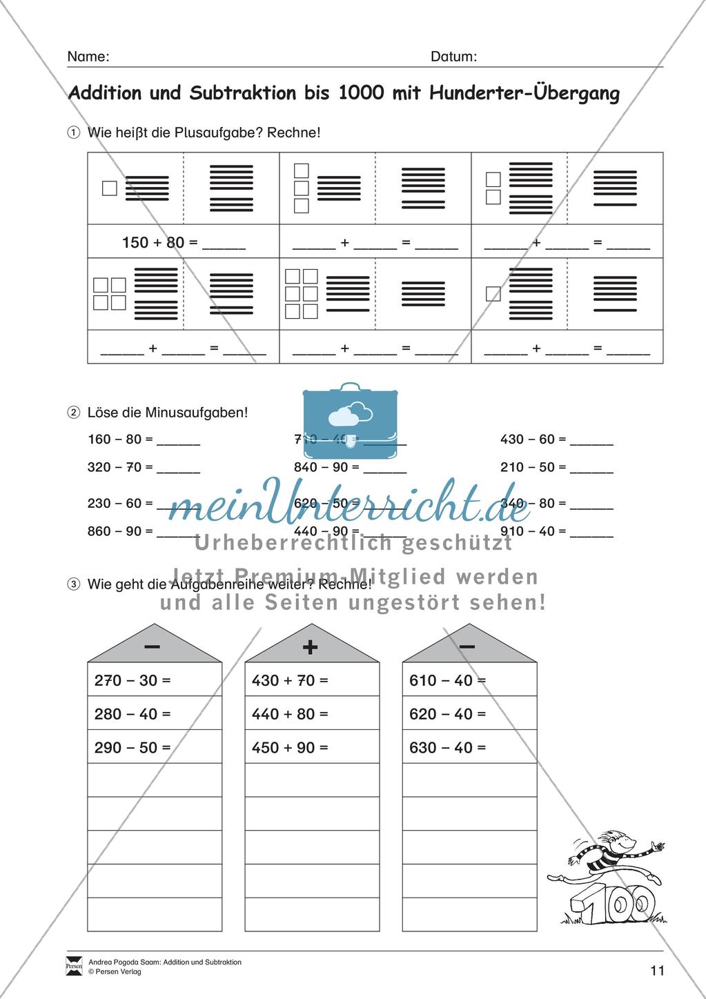 Addition und Subtraktion Preview 13
