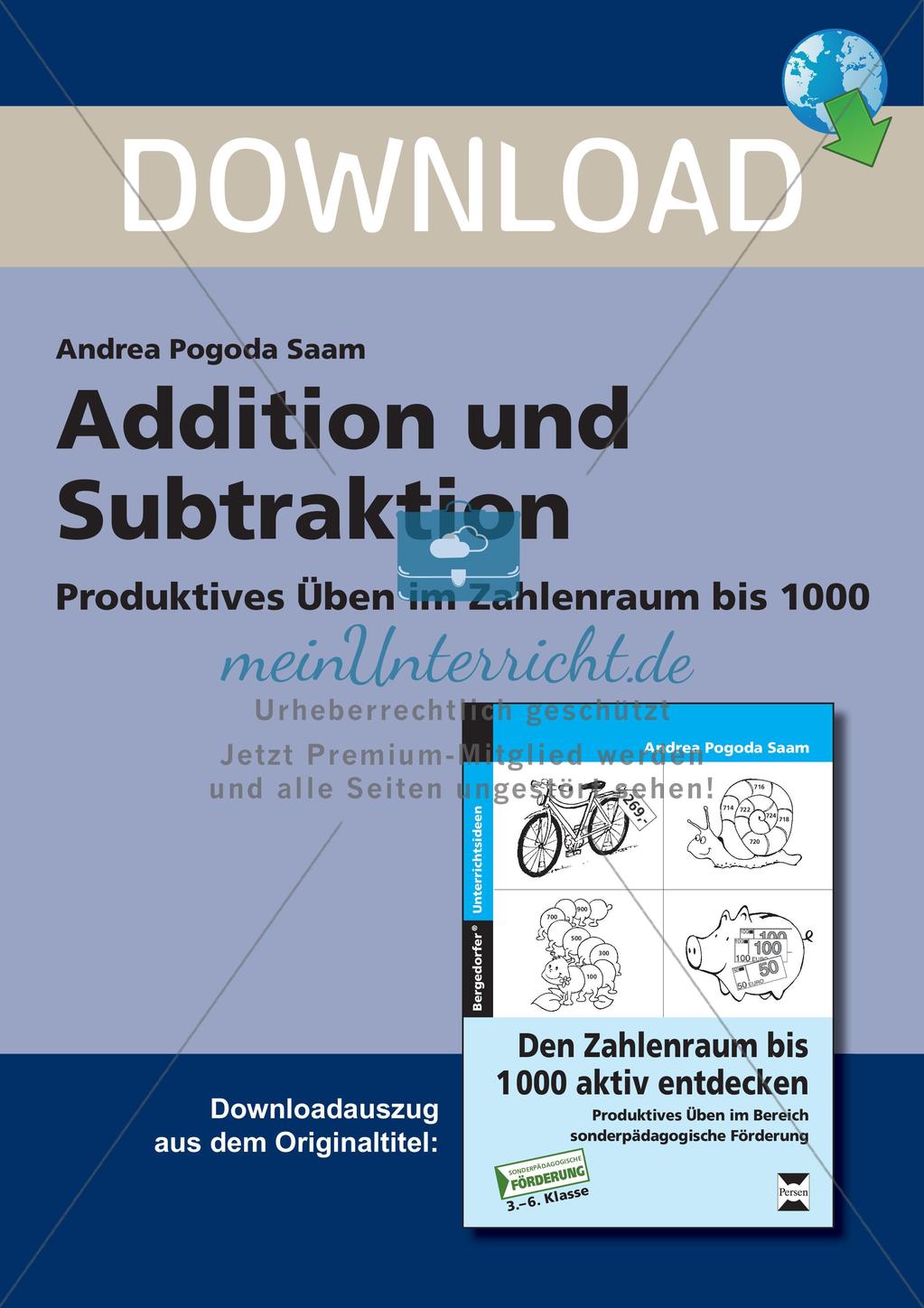 Addition und Subtraktion Preview 1