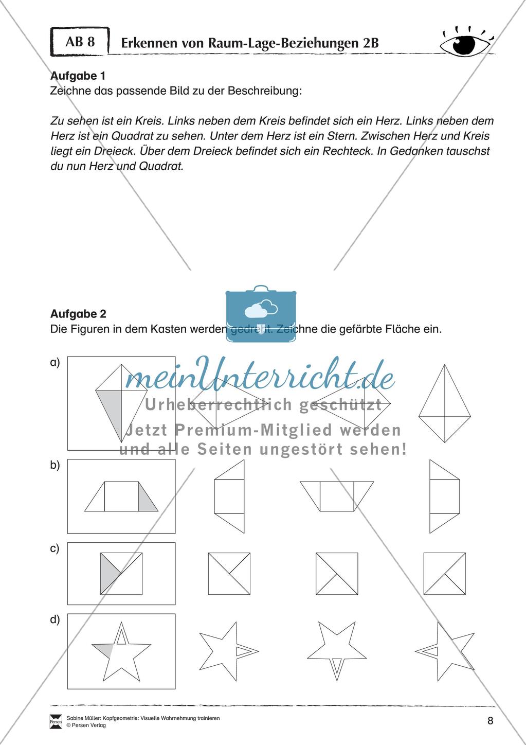 Kopfgeometrie: Visuelle Wahrnehmung Preview 10