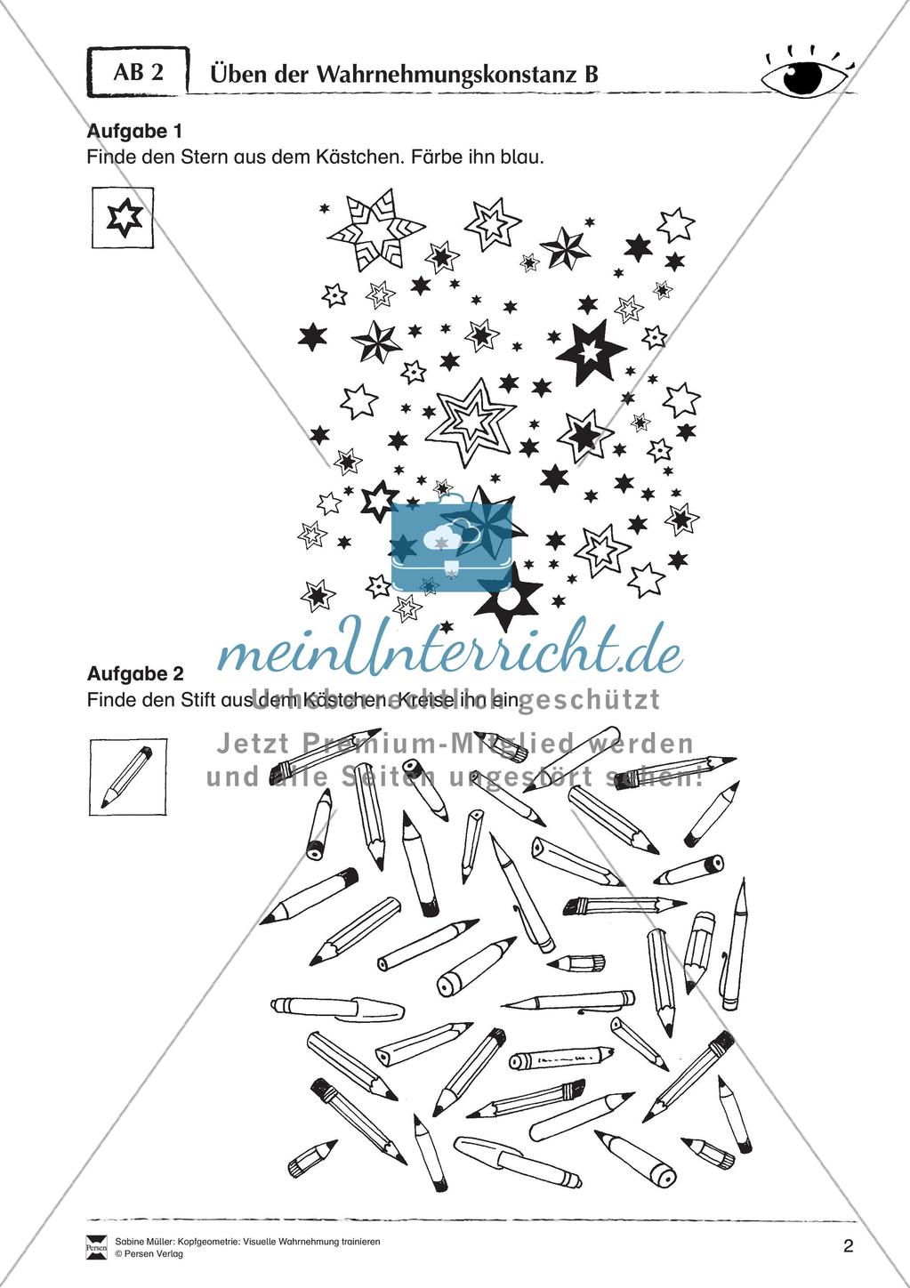 Kopfgeometrie: Visuelle Wahrnehmung Preview 4