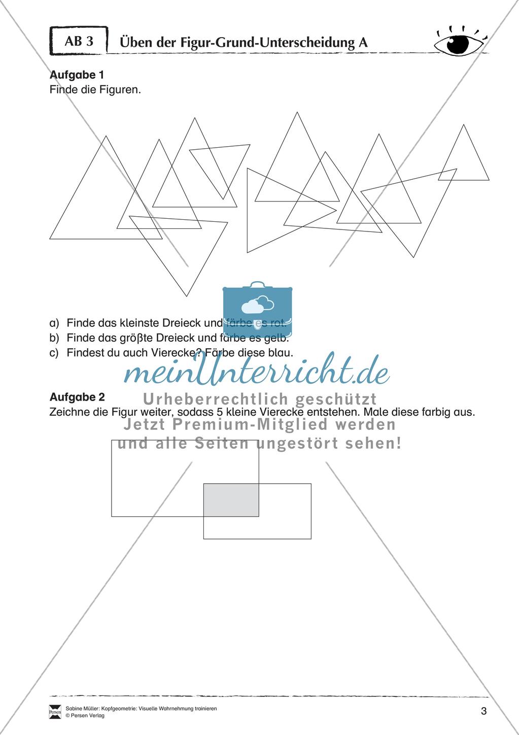Kopfgeometrie: Visuelle Wahrnehmung Preview 5