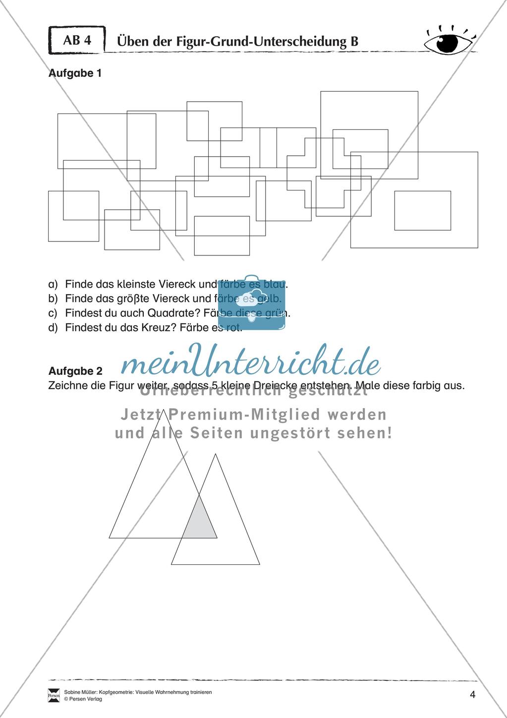 Kopfgeometrie: Visuelle Wahrnehmung Preview 6