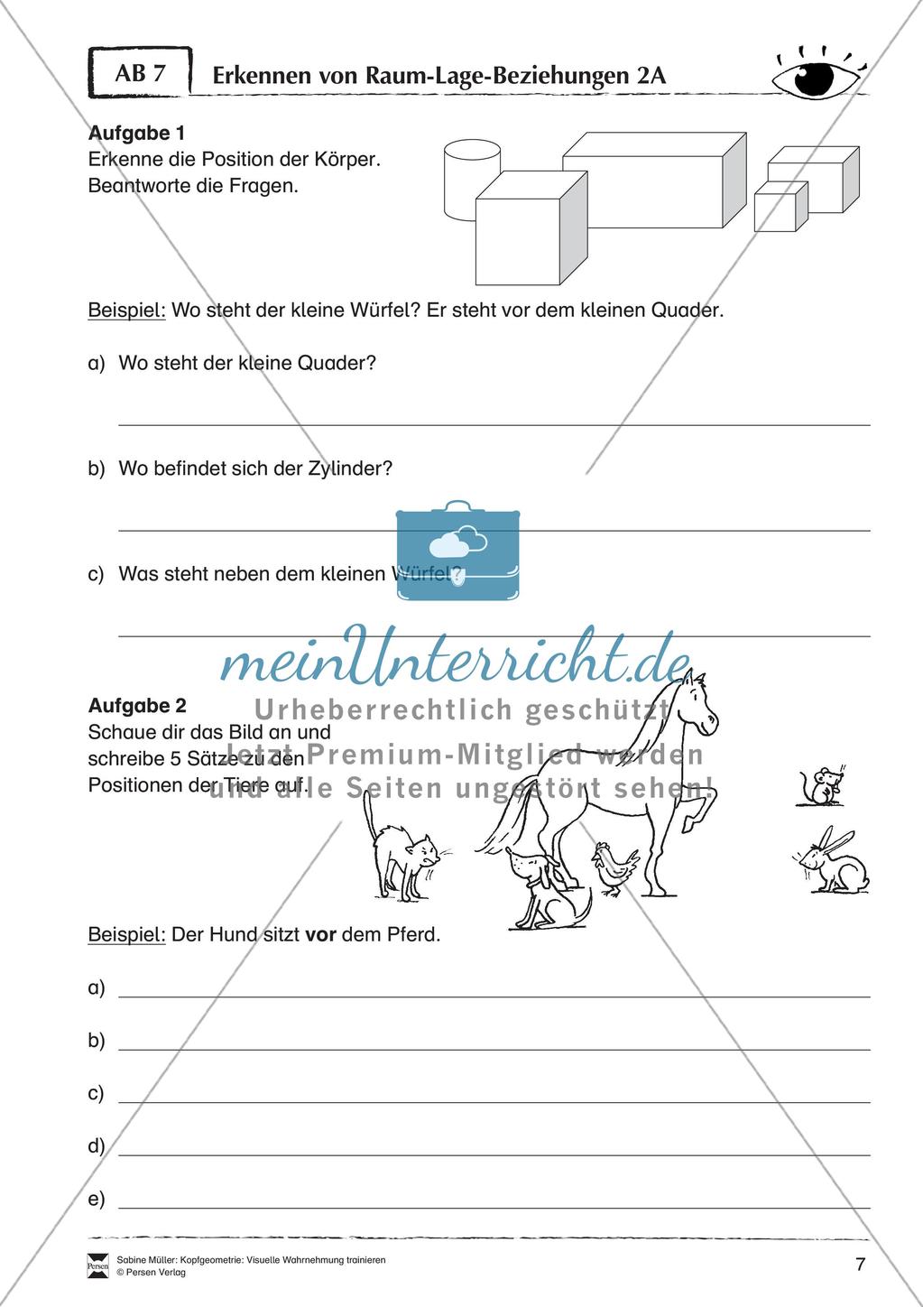 Kopfgeometrie: Visuelle Wahrnehmung Preview 9