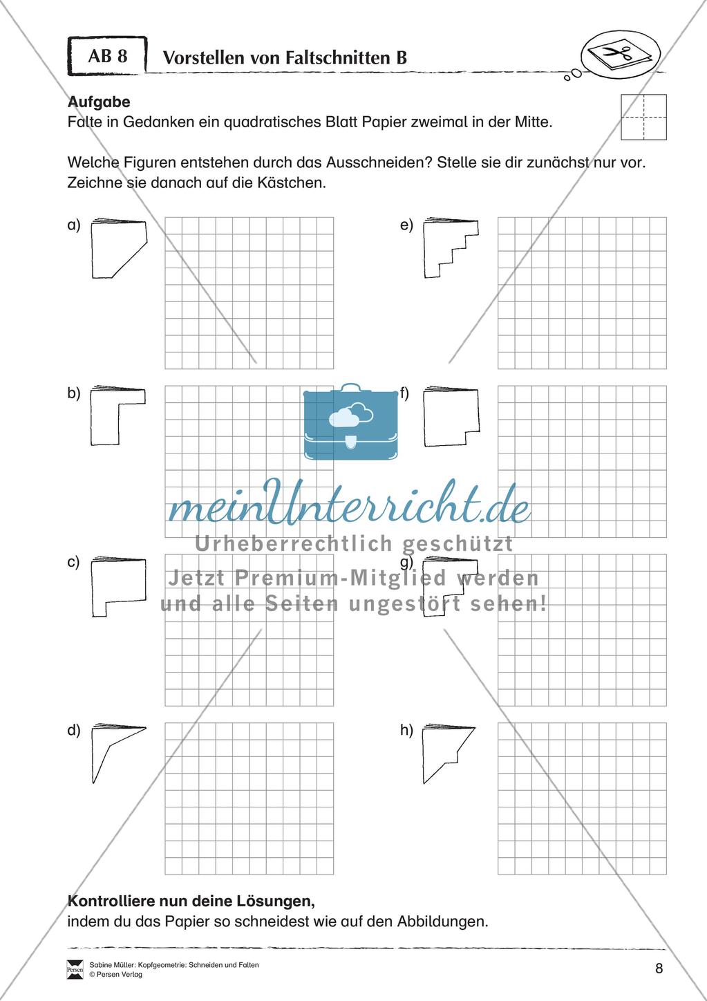 Kopfgeometrie: Schneiden und Falten Preview 10
