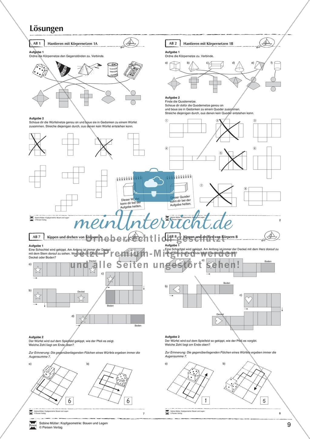 Kopfgeometrie: Bauen und Legen Preview 11