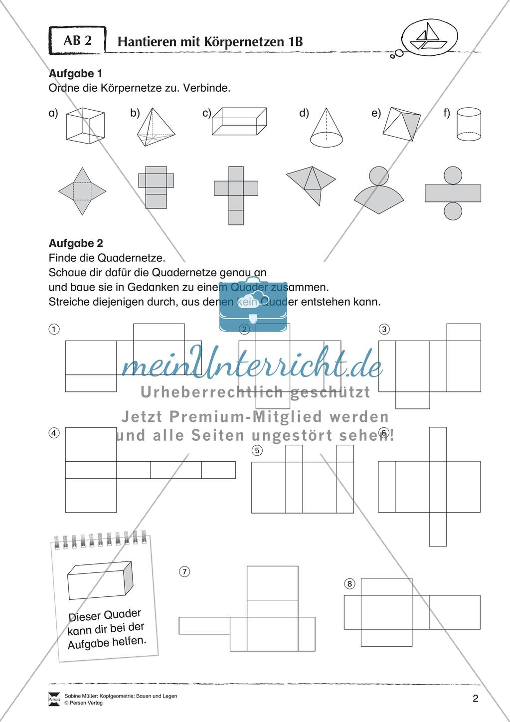 Kopfgeometrie: Bauen und Legen Preview 4