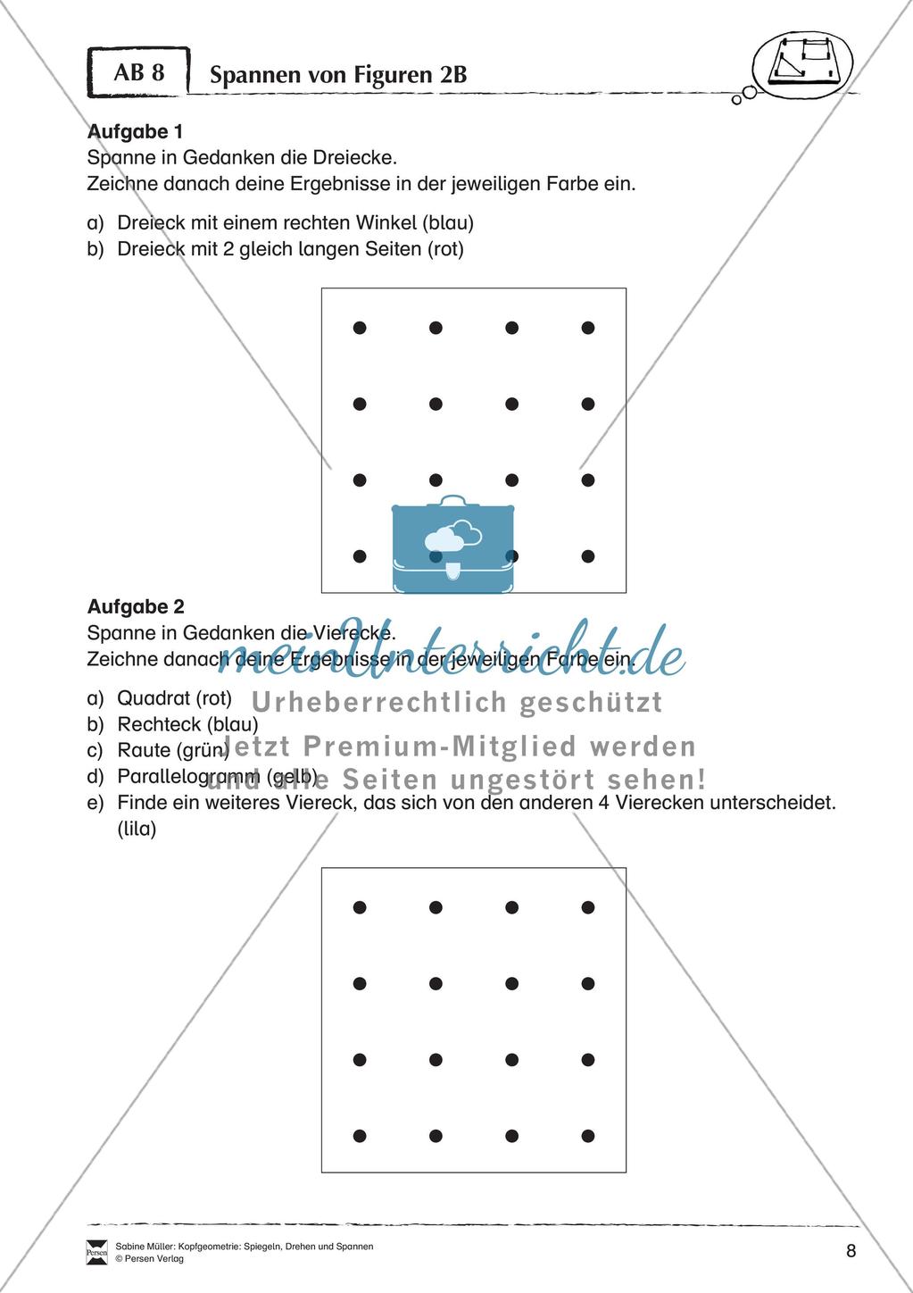 Kopfgeometrie: Spiegeln, Drehen und Spannen Preview 10