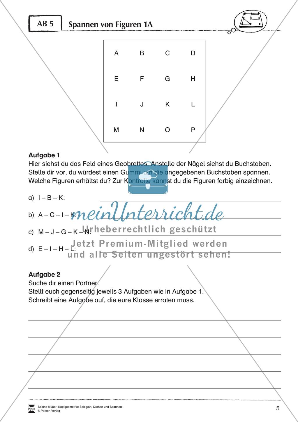 Kopfgeometrie: Spiegeln, Drehen und Spannen Preview 7