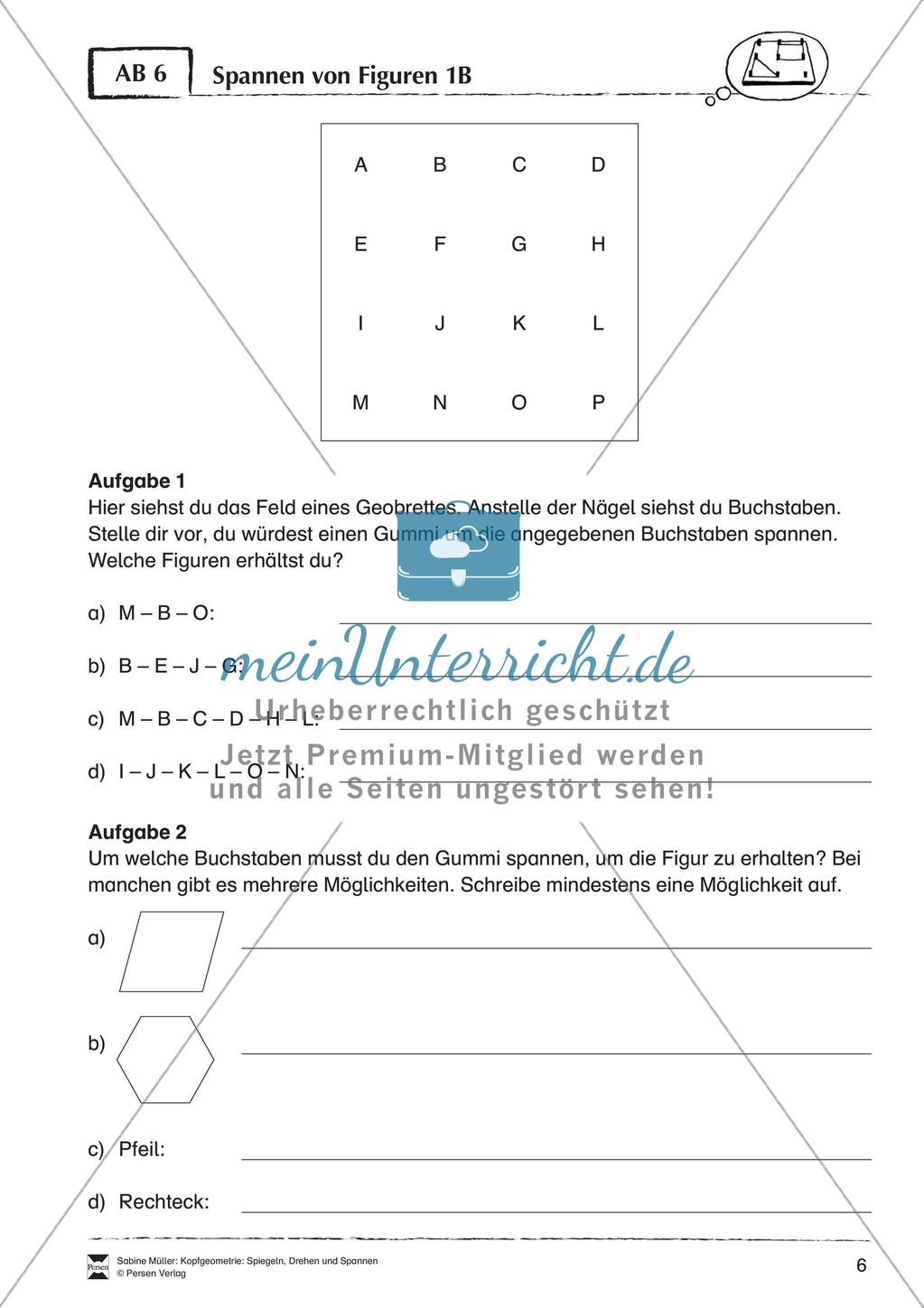 Kopfgeometrie: Spiegeln, Drehen und Spannen Preview 8