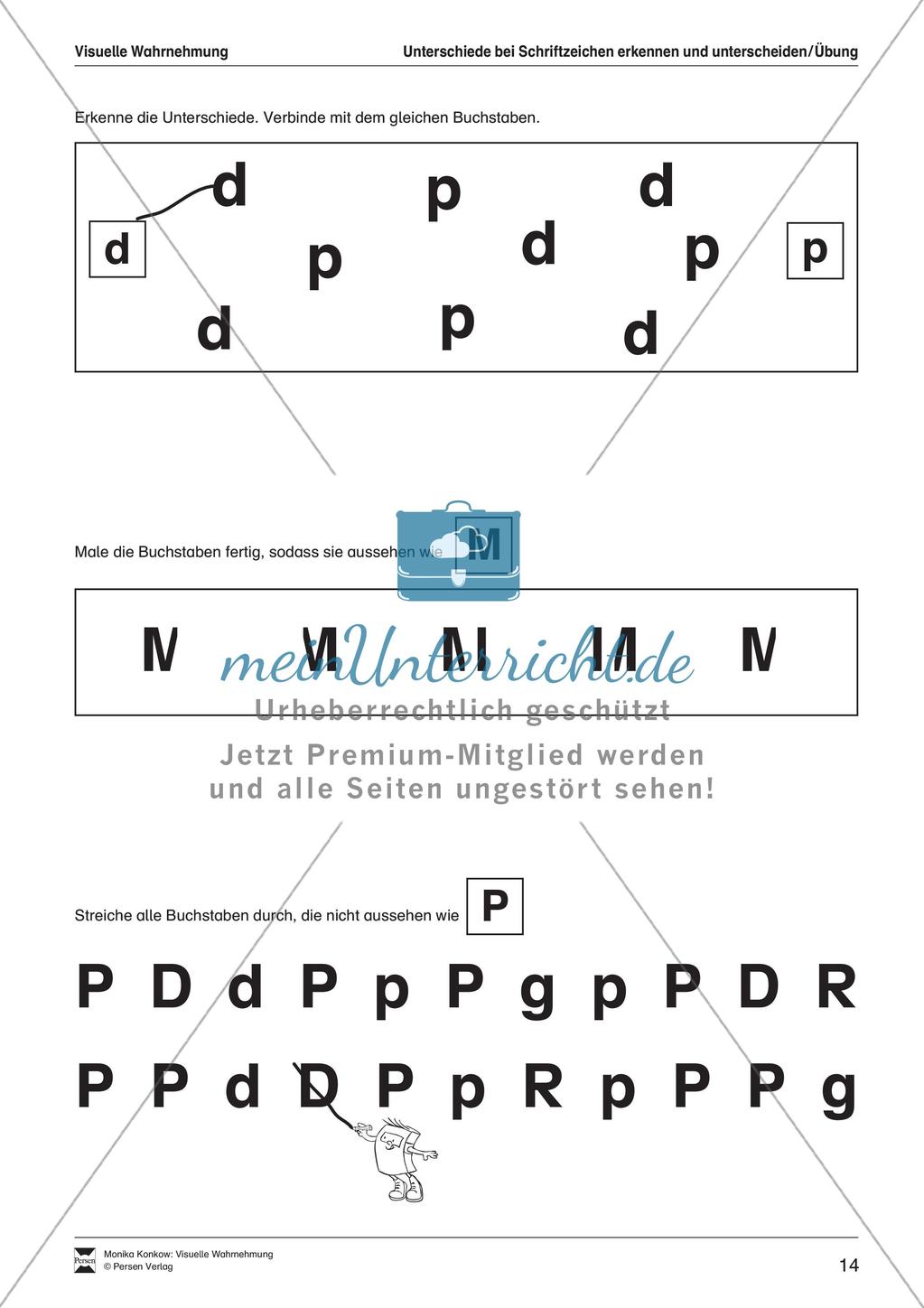 Leseerwerb: Visuelle Wahrnehmung Preview 15