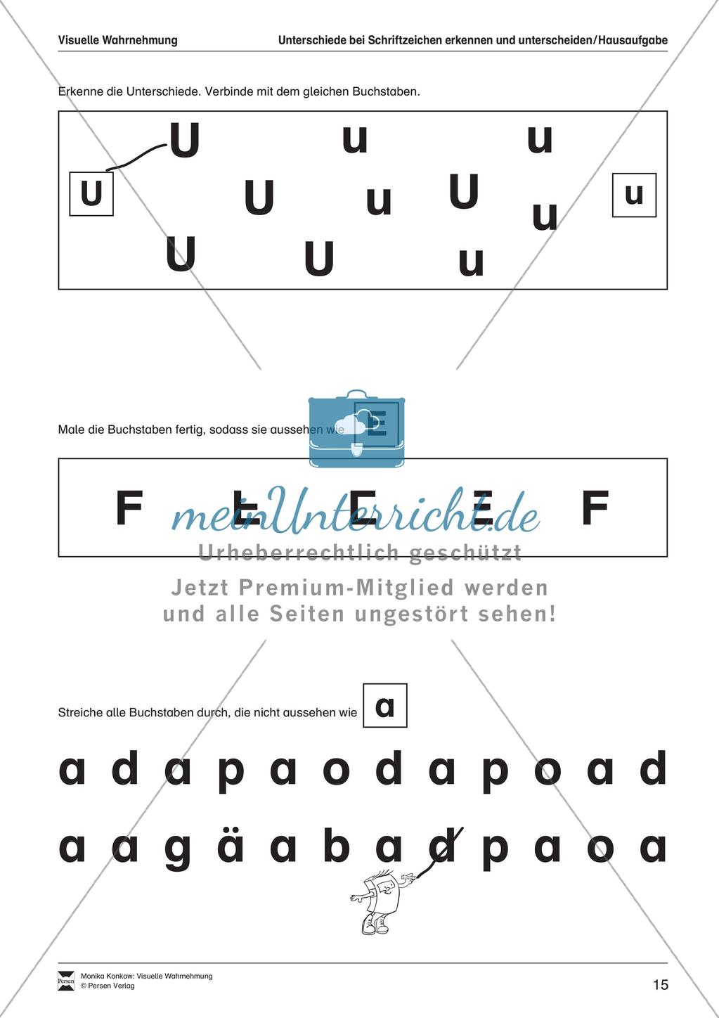Leseerwerb: Visuelle Wahrnehmung Preview 16