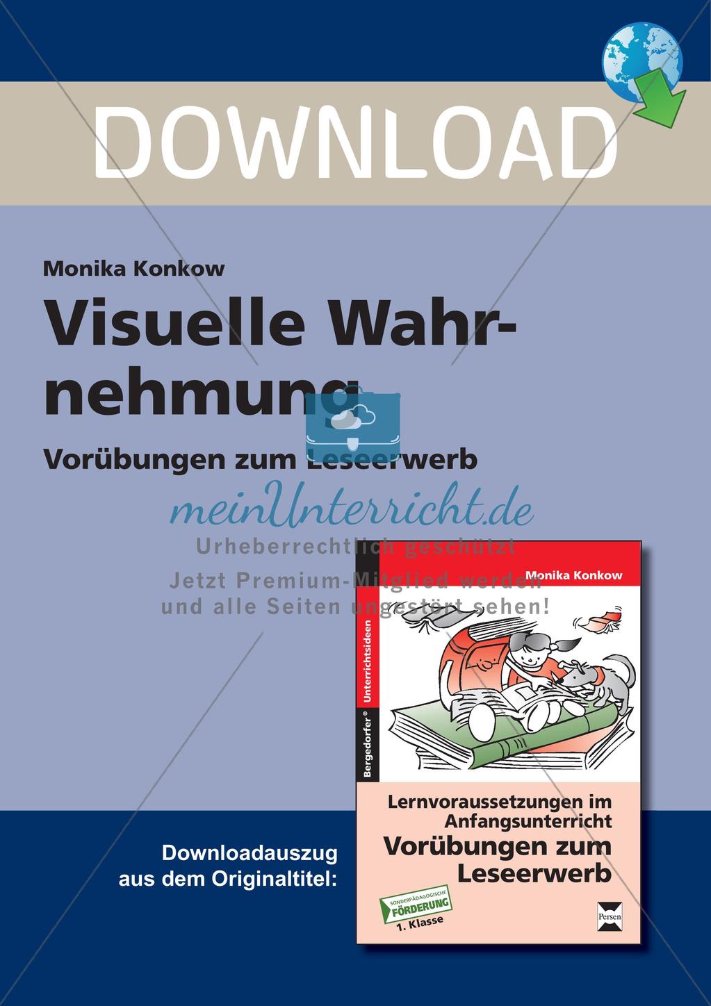 Leseerwerb: Visuelle Wahrnehmung Preview 1
