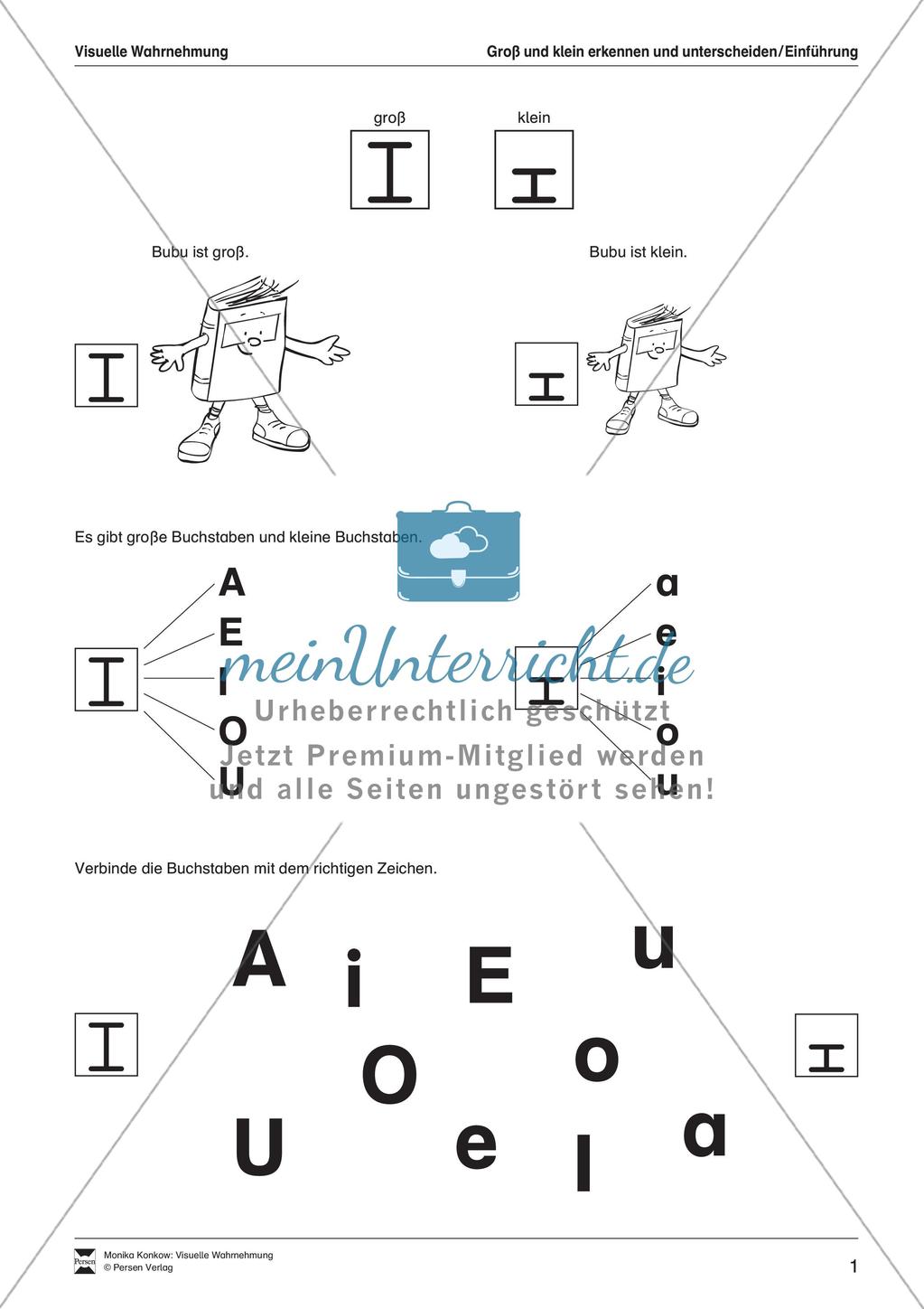 Leseerwerb: Visuelle Wahrnehmung Preview 2