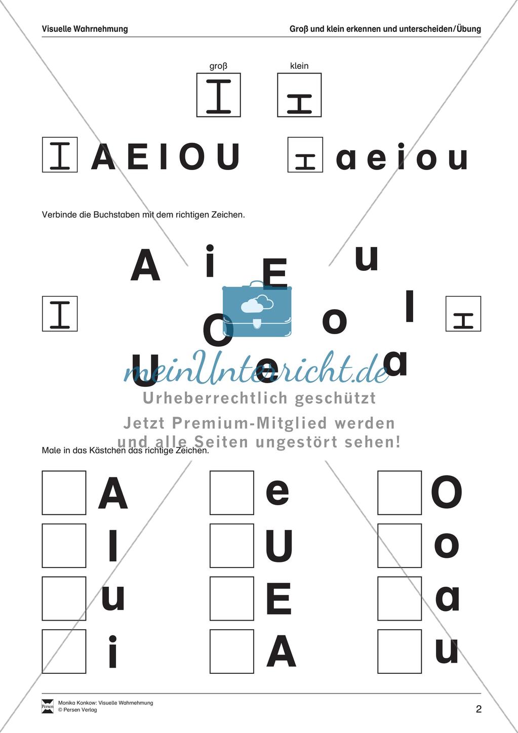 Leseerwerb: Visuelle Wahrnehmung Preview 3