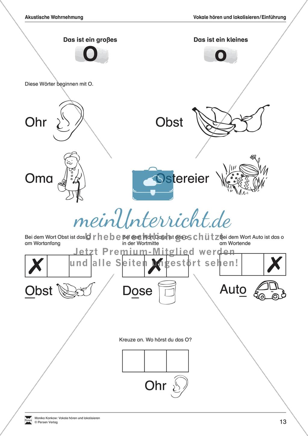 Leseerwerb: Hören und Lokalisieren von Vokalen Preview 14