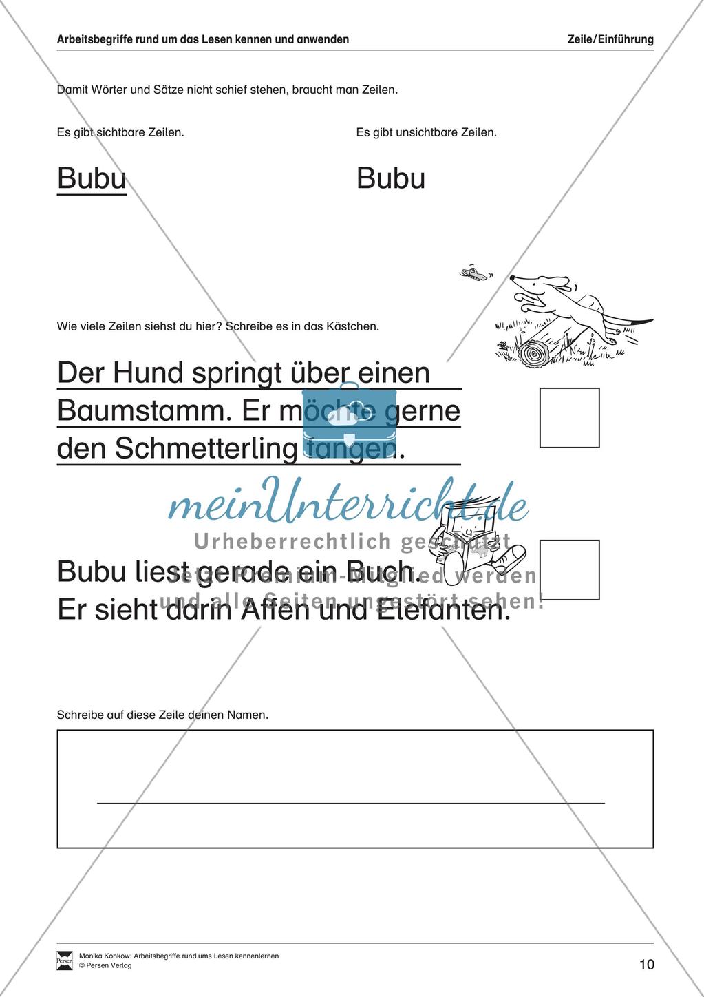 Leseerwerb: Arbeitsbegriffe zum Thema Lesen Preview 11